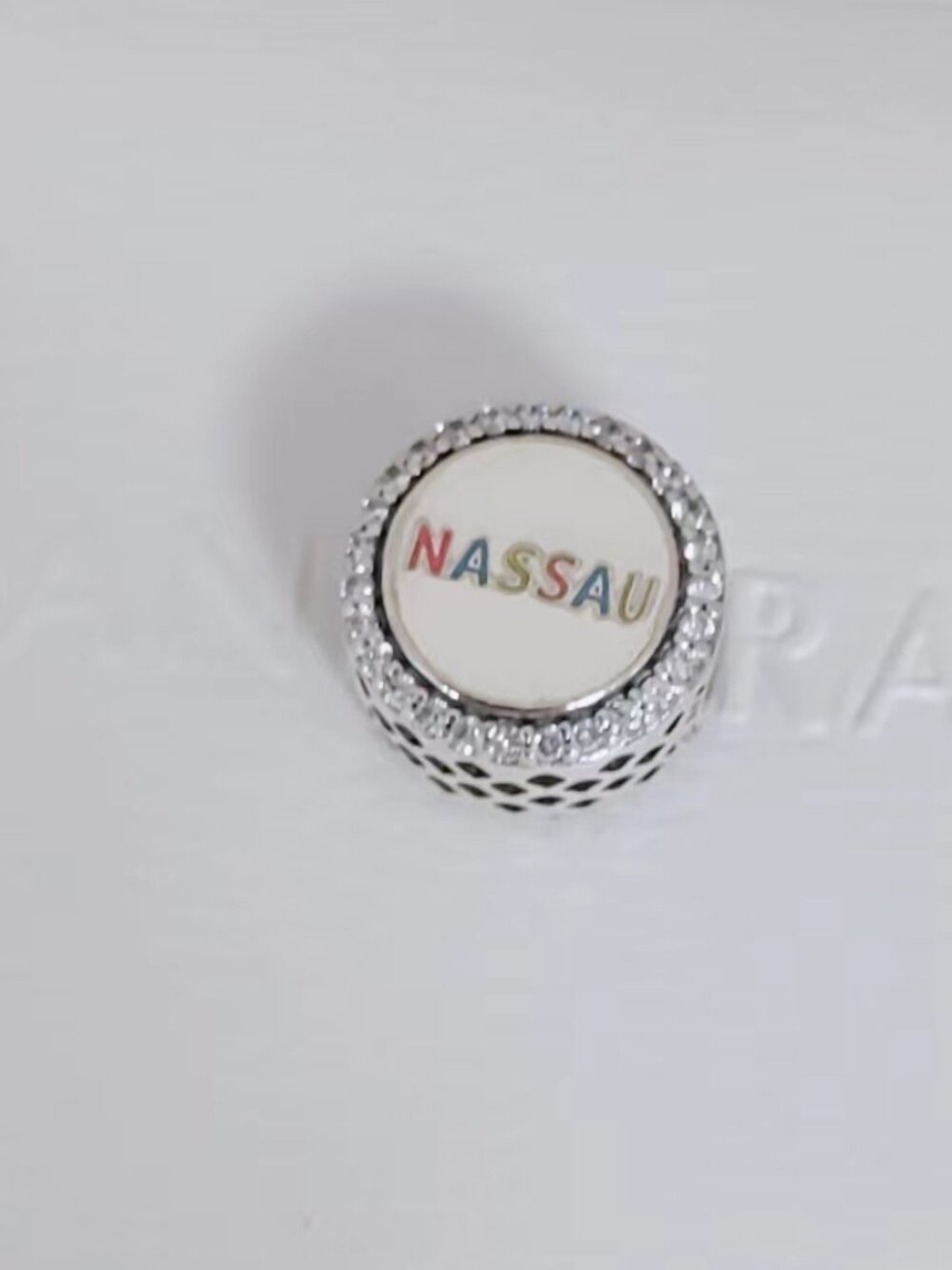 Pandora Nassau Logo Flamingo Charm Bead S925 Silver with box - Picture 4 of 5